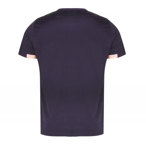 Mens Navy Chest Panel S/s T Shirt 27609 by Fred Perry from Hurleys