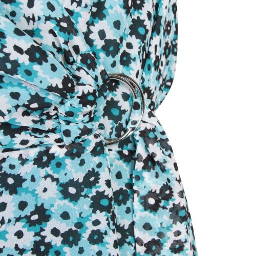 Womens Tile Blue Springtime Wrap Dress 20318 by Michael Kors from Hurleys