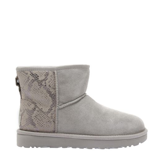 Womens Silver Classic Mini Metallic Snake Boots 34871 by UGG from Hurleys