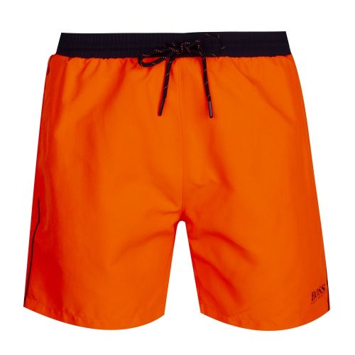 Mens Bright Orange Starfish II Swim Shorts 73746 by BOSS from Hurleys