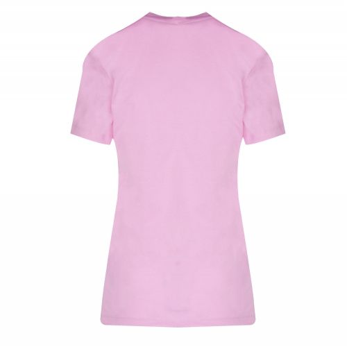Womens Begonia Pink Flocked Monogram Slim Fit S/s T Shirt 34652 by Calvin Klein from Hurleys