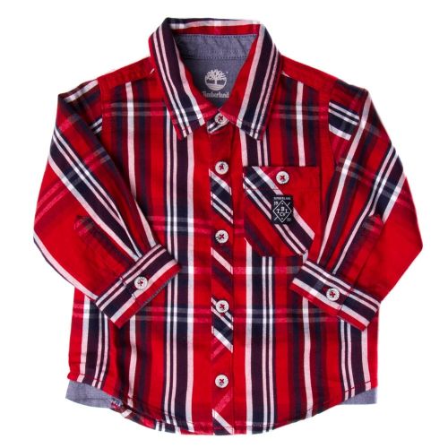 Baby Red Check L/s Shirt 65531 by Timberland from Hurleys