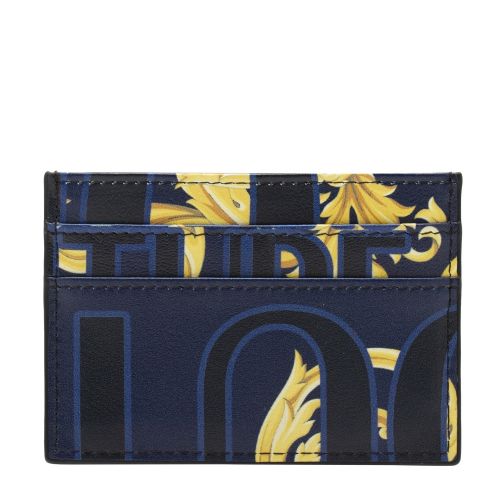 Mens Dark Navy Baroque Logo Card Holder 51187 by Versace Jeans Couture from Hurleys