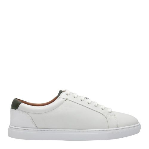 Mens White Udamo Leather Trainers 83812 by Ted Baker from Hurleys