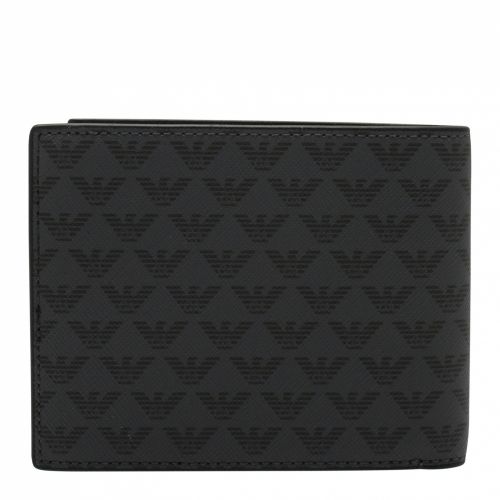 Mens Dark Blue Eagle Print Bifold Wallet 55627 by Emporio Armani from Hurleys