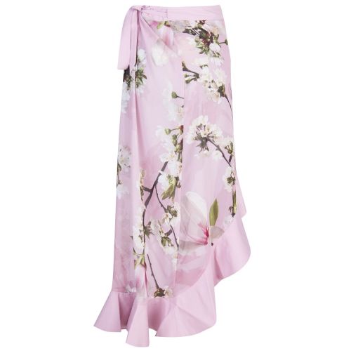 Womens Pale Pink Berelli Harmony Ruffle Sarong 26146 by Ted Baker from Hurleys