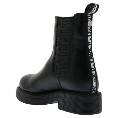 Womens Black City Love Logo Ankle Boots 110753 by Love Moschino from Hurleys