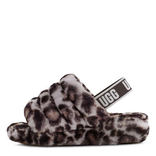 Womens Stormy Grey Fluff Yeah Slide Panther Slippers 94304 by UGG from Hurleys