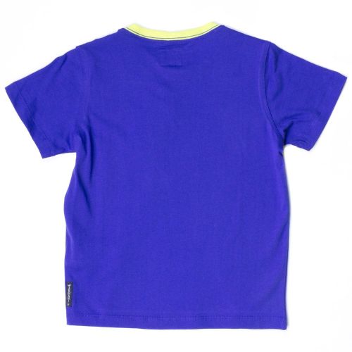 Boys Blue Small Logo S/s Tee Shirt 62450 by Armani Junior from Hurleys