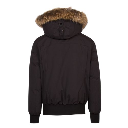 Mens Black/Natural Dixon Fur Hooded Down Jacket 50140 by Mackage from Hurleys