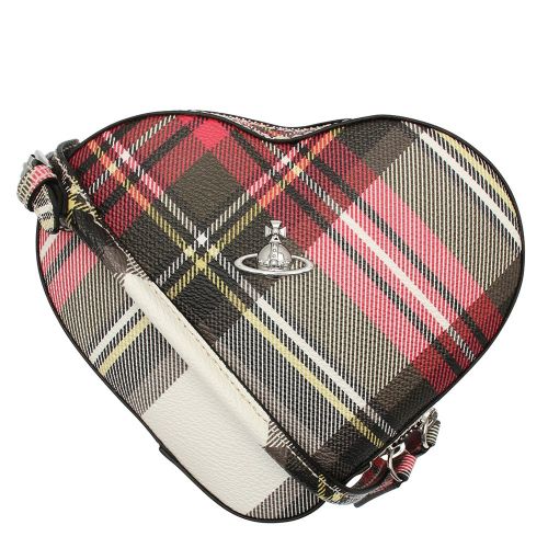 Womens New Exhibition Derby Heart Tartan Crossbody Bag 79368 by Vivienne Westwood from Hurleys