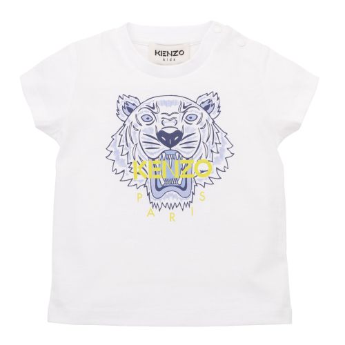 Baby White S/s Tiger T-Shirt 111062 by Kenzo from Hurleys