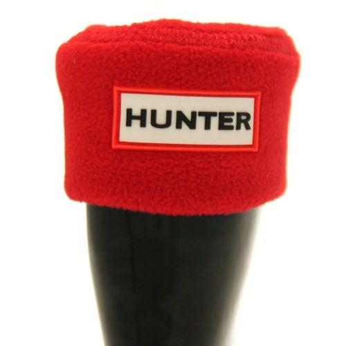 Kids Red Fleece Wellington Socks (4-6 - 3-5) 67405 by Hunter from Hurleys