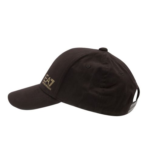 Mens Back/Gold Train Core Baseball Cap 33848 by EA7 from Hurleys