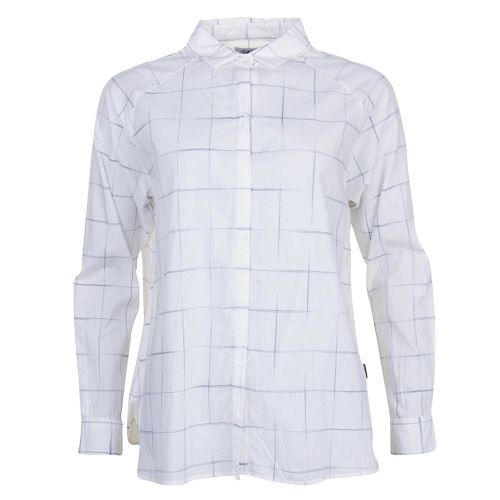 Heritage Womens White Abstract Check L/s Shirt 71675 by Barbour from Hurleys