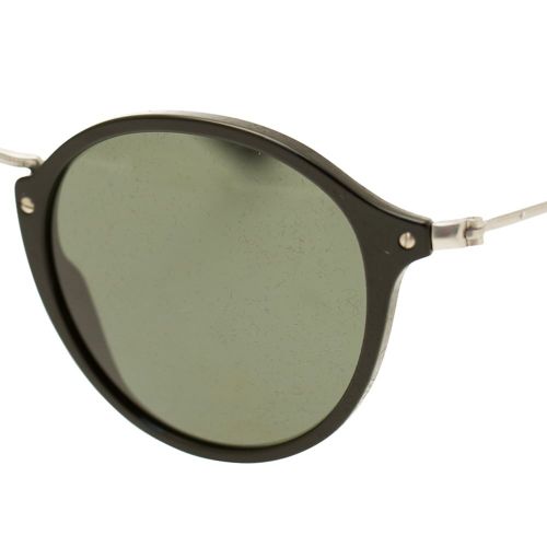Mens Black & Green RB2447 Round Fleck Sunglasses 9649 by Ray-Ban from Hurleys