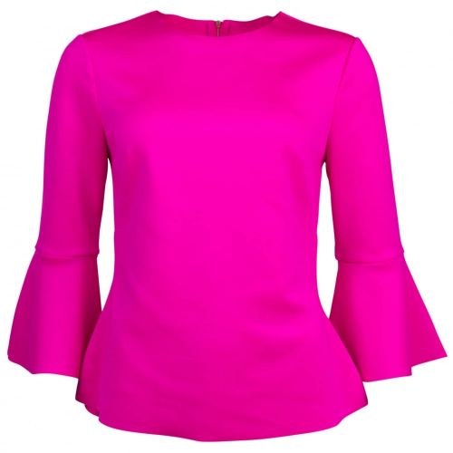 Womens Bright Pink Gigih Bell Sleeve Top 18400 by Ted Baker from Hurleys