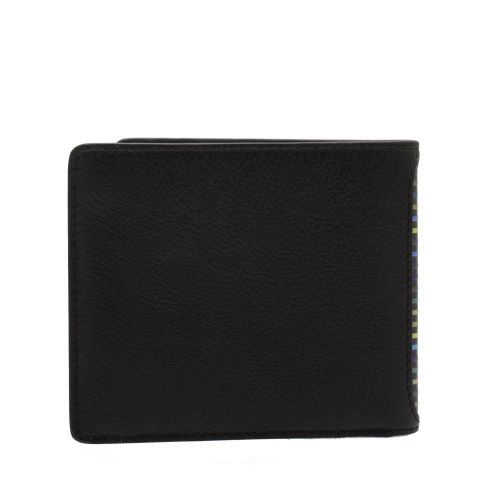 Mens Black Stripe Detail Bifold Wallet 86218 by PS Paul Smith from Hurleys