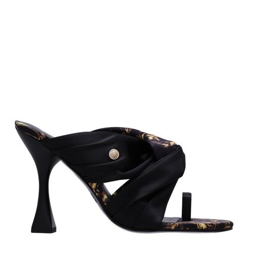 Womens Black/Gold Baroque Knot Heels 104838 by Versace Jeans Couture from Hurleys