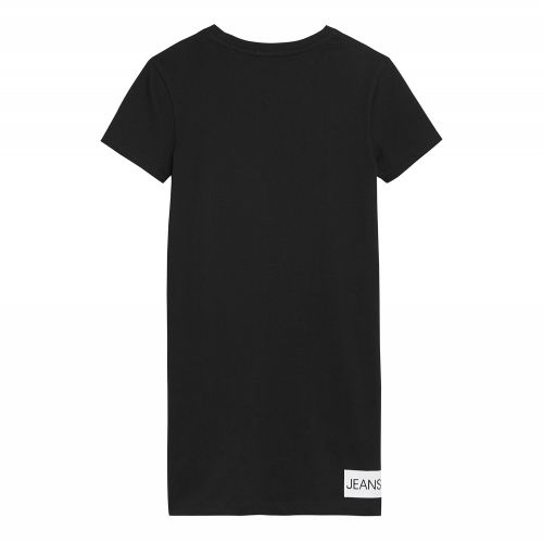Girls Black Institutional Logo T Shirt Dress 56085 by Calvin Klein from Hurleys