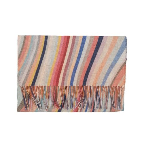 Womens Swirl & Stripe Scarf 97142 by PS Paul Smith from Hurleys