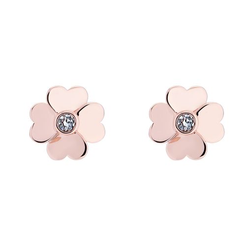 Womens Rose Gold/Crystal Hamzi Heart Flower Earrings 54144 by Ted Baker from Hurleys