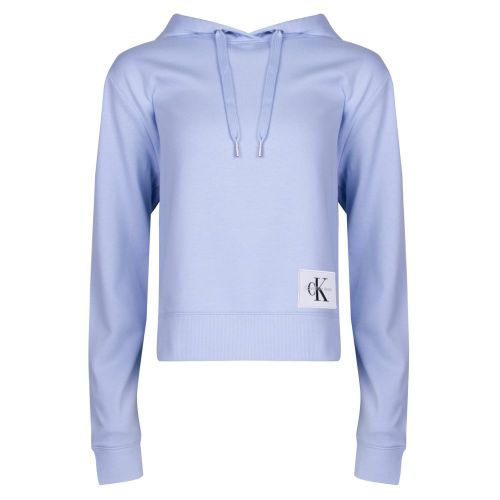 Womens Chambray Blue Harrison True Icon Hooded Sweat Top 20657 by Calvin Klein from Hurleys