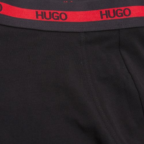 Mens Black Branded 2 Pack Trunks 51841 by HUGO from Hurleys
