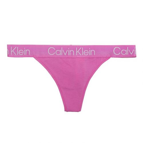 Womens Hollywood Pink Logo Band Thong 102073 by Calvin Klein from Hurleys
