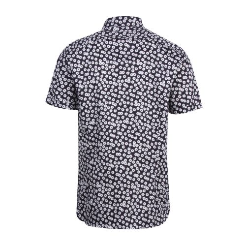 Mens Navy Relax Petal Print S/s Shirt 73422 by Ted Baker from Hurleys