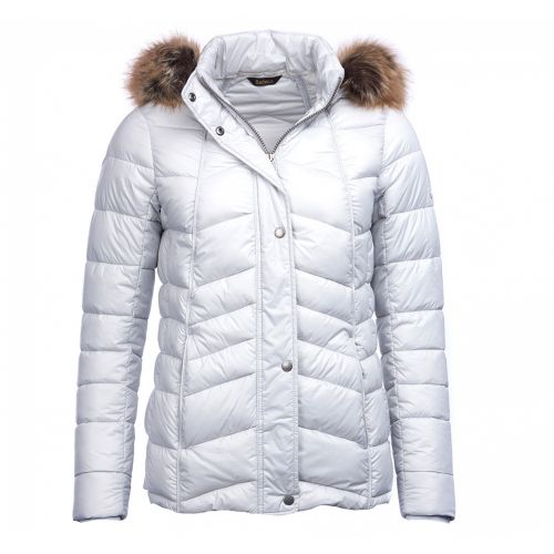 Lifestyle Womens Ice White Bernera Quilted Jacket 31257 by Barbour from Hurleys