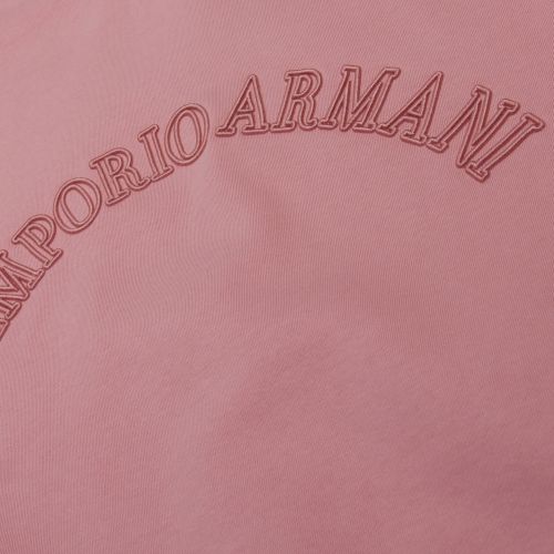 Womens Pink Embroidered Logo Sweat Top 47981 by Emporio Armani from Hurleys