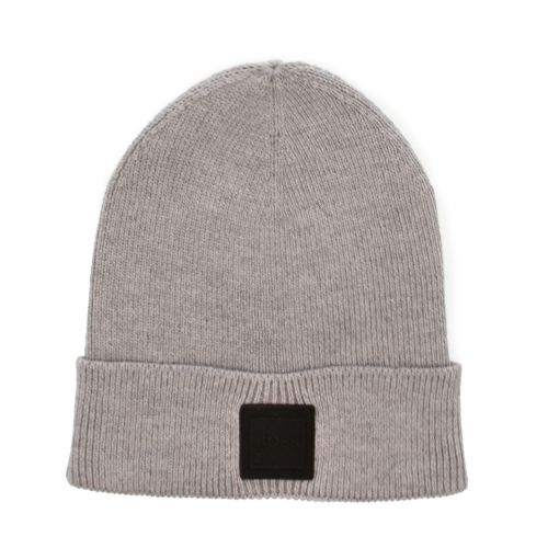 Casual Mens Light Grey Foxx Beanie Hat 31948 by BOSS from Hurleys