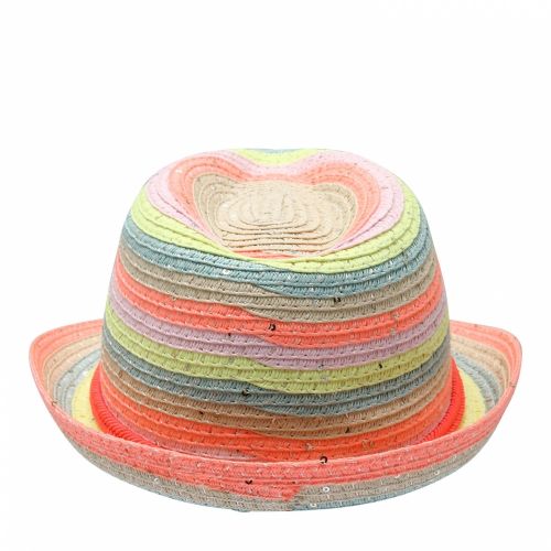 Girls Assorted Stripe Straw Hat 55804 by Billieblush from Hurleys