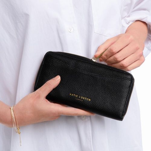 Womens Black Cara Zip Around Purse 94703 by Katie Loxton from Hurleys