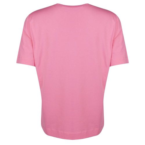 Womens Pink Logo Box S/s T Shirt 21409 by Love Moschino from Hurleys