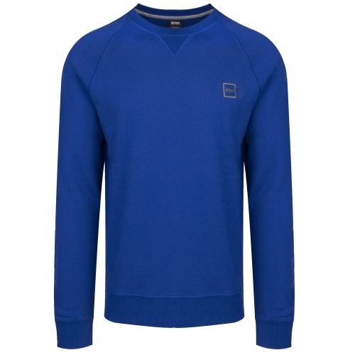 Casual Mens Blue Wyan Crew Sweat Top 38804 by BOSS from Hurleys
