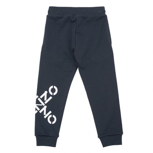 Boys Charcoal Grey Logo Cross Sweat Pants 102607 by Kenzo from Hurleys