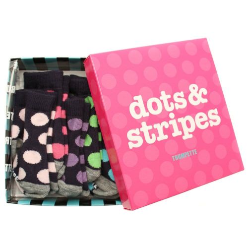 Baby Multi Dots & Stripes Socks Set 29343 by Trumpette from Hurleys