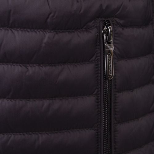 Mens Black Padded Down Gilet 55570 by Emporio Armani from Hurleys