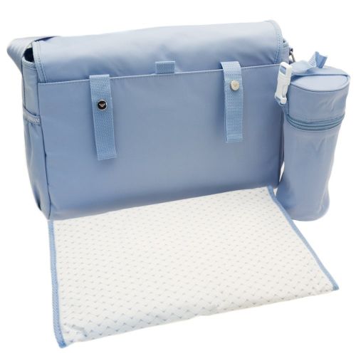 Baby Sky Blue Branded Changing Bag 62595 by Armani Junior from Hurleys