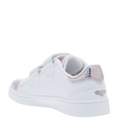 Girls White And Pink Marica Mirror Toe Trainers (24-33EUR) 25597 by Lelli Kelly from Hurleys