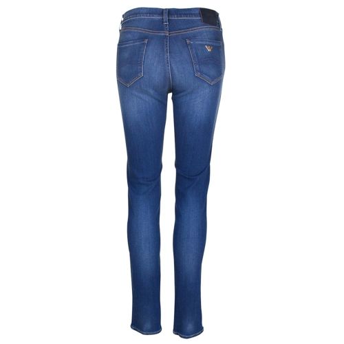Womens Blue Wash J20 High Rise Skinny Fit Jeans 69772 by Armani Jeans from Hurleys