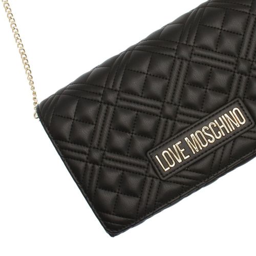 Womens Black Diamond Quilted Crossbody Bag 82223 by Love Moschino from Hurleys