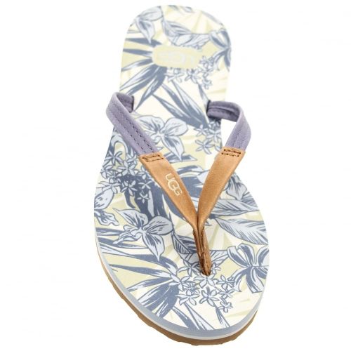 Womens Tropical Stonewash Magnolia Island Floral Flip Flops 39653 by UGG from Hurleys