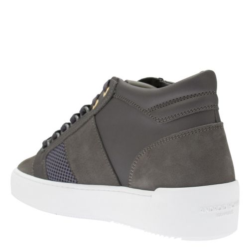 Mens Anthracite Tonic Leather Propulsion Mid Geo Trainer 40208 by Android Homme from Hurleys
