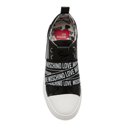 Womens Black Logo Tape Trainers 75157 by Love Moschino from Hurleys