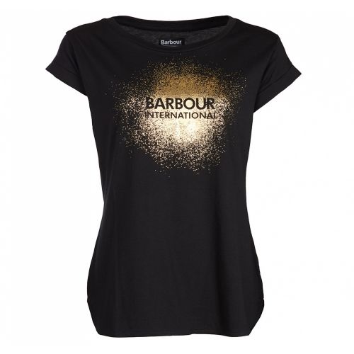 Womens Black Turbo S/s T Shirt 31460 by Barbour International from Hurleys