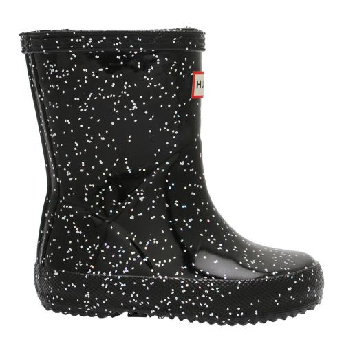 Girls First Classic Giant Glitter Wellington Boots (4-11) 94203 by Hunter from Hurleys