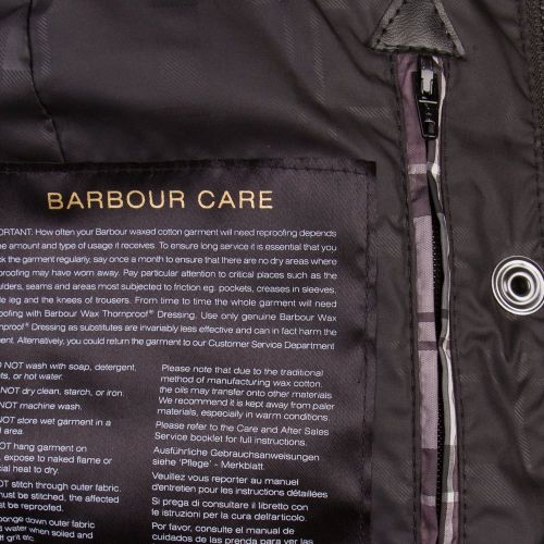 Womens Black Riser Waxed Jacket 71752 by Barbour International from Hurleys